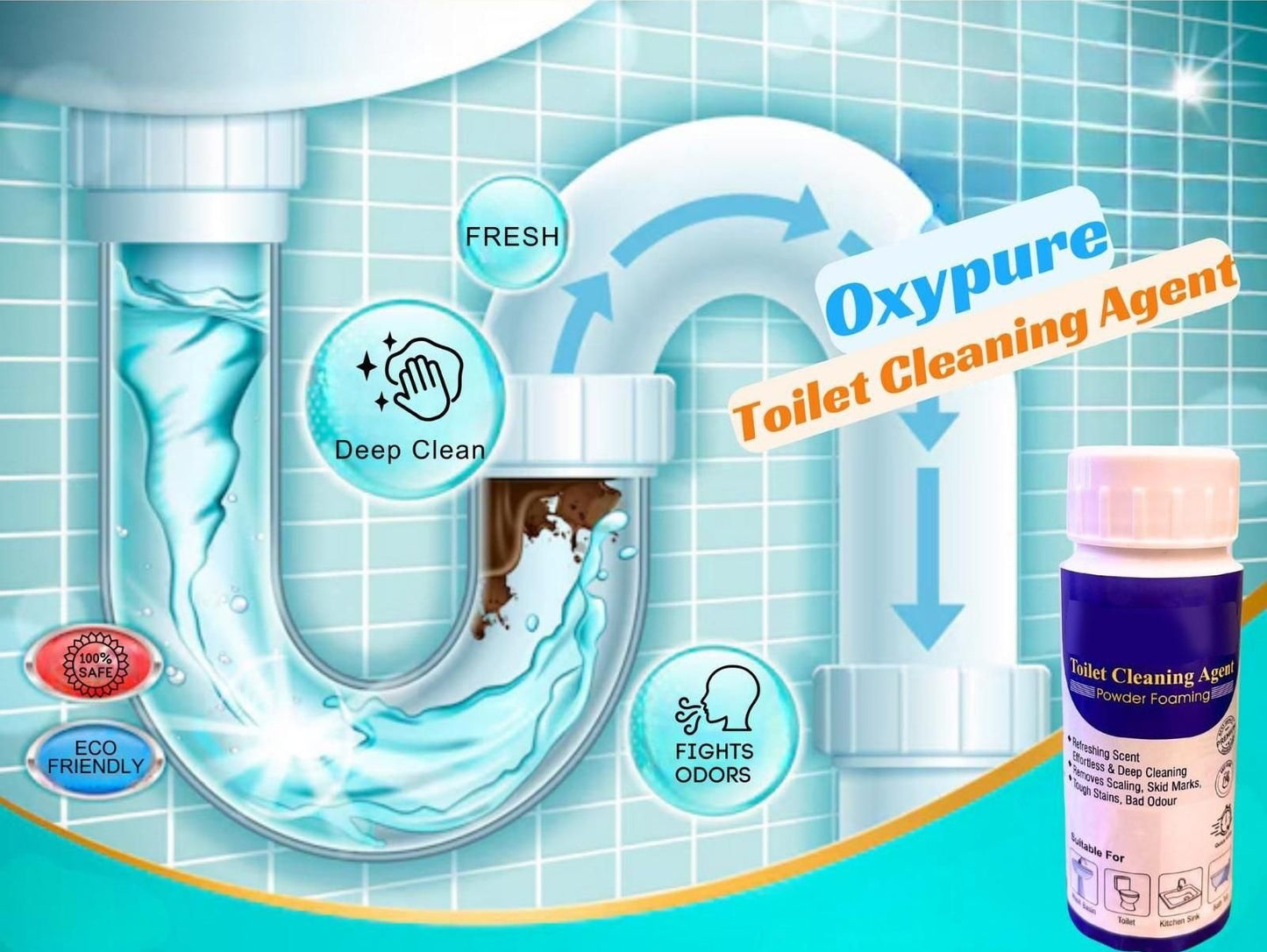 Toilet Cleaning Agent (Buy 1 Get 1 Free)