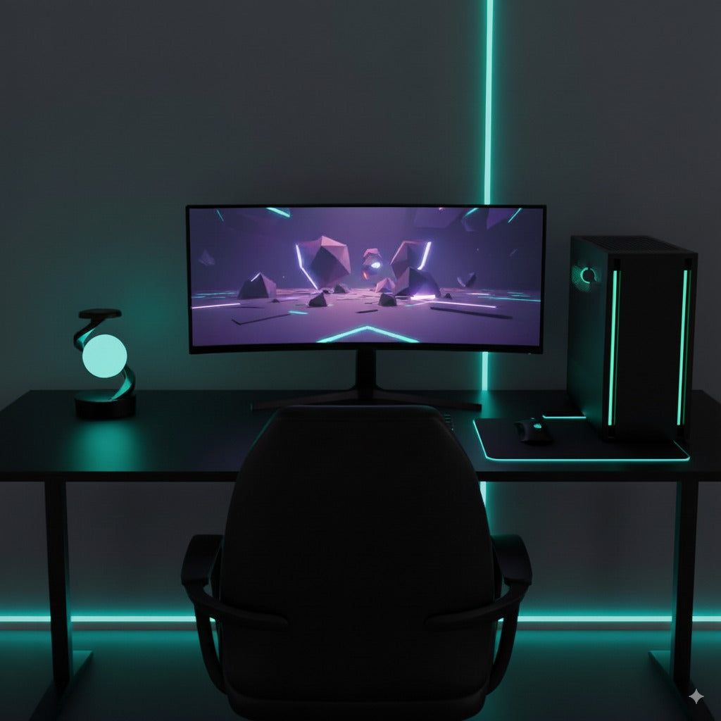 Celestial Vortex Moon Lamp w/ Wireless charging + Touch Control