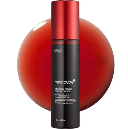 Medicube Red Body Peeling Shot, AHA + BHA Exfoliating Body Spray
