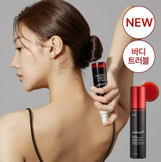 Medicube Red Body Peeling Shot, AHA + BHA Exfoliating Body Spray